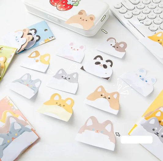 Kawaii Animal Design Sticky Notes