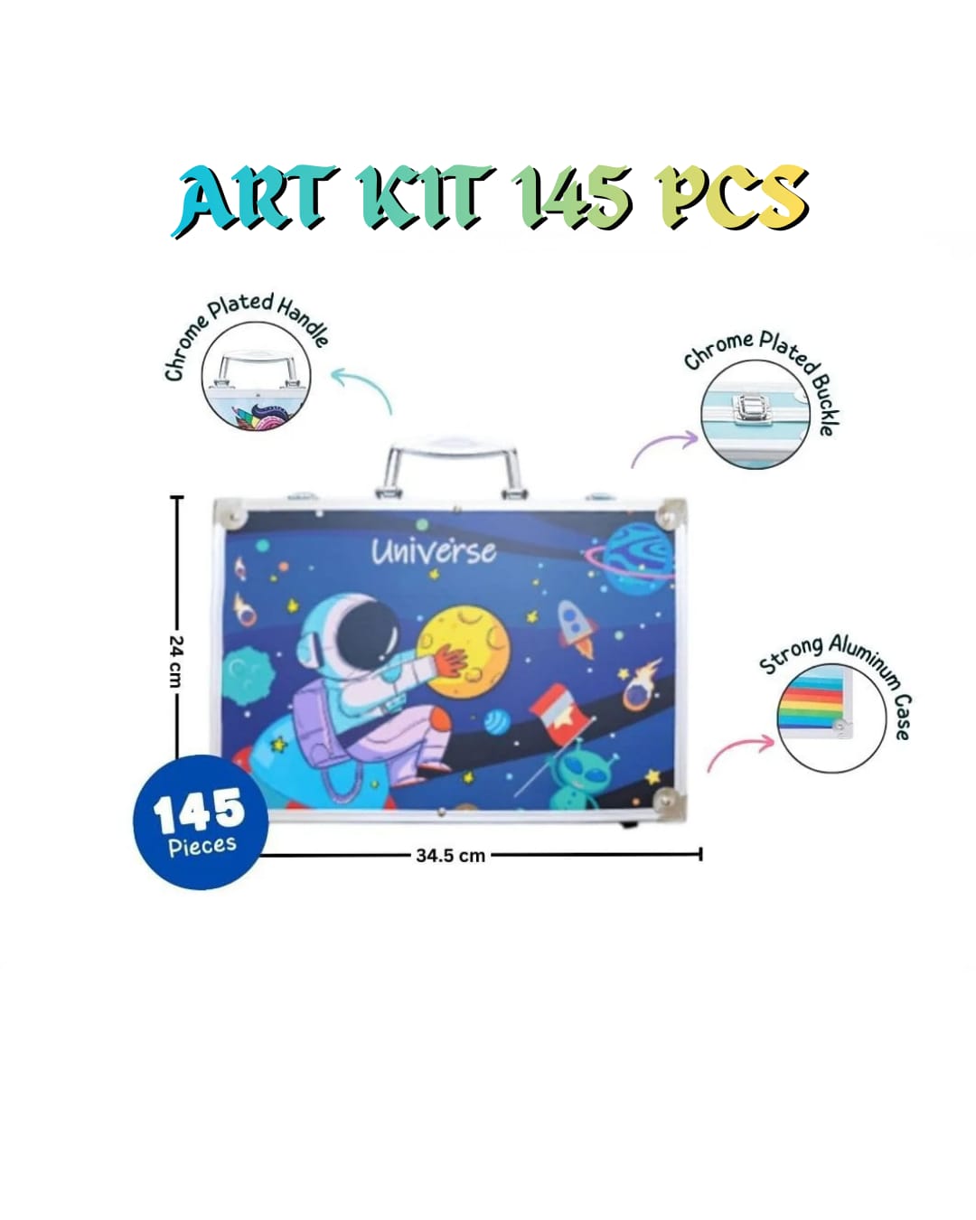 145-Piece Space theme Art Kit for extra ordinary minds🎨
