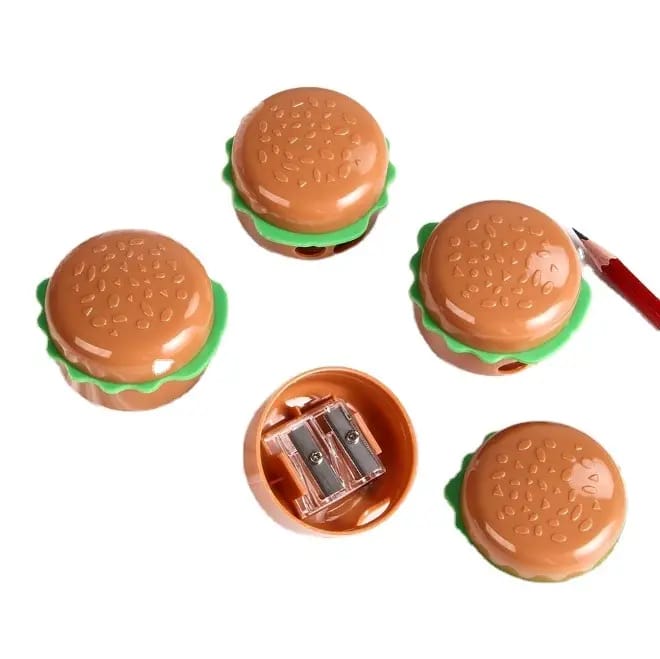 Burger Shape Double Hole Pencil Sharpener