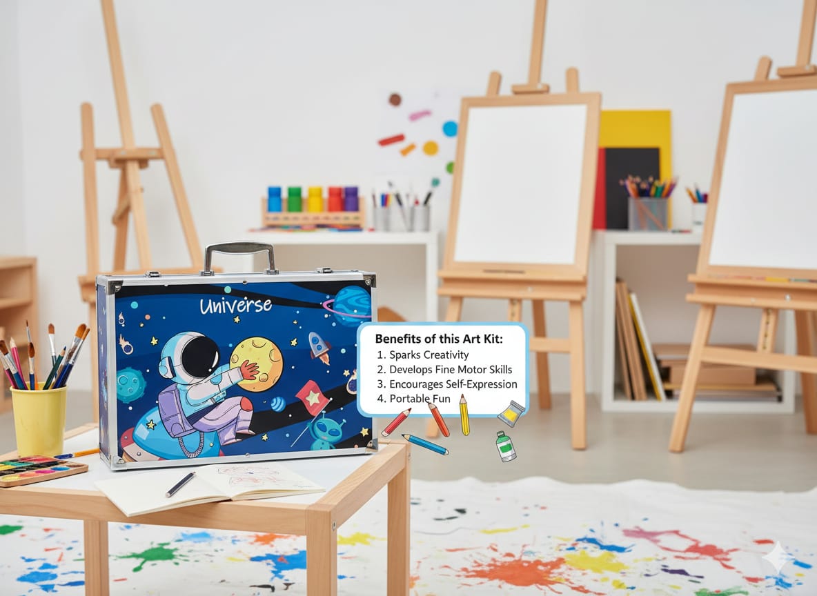 145-Piece Space theme Art Kit for extra ordinary minds🎨