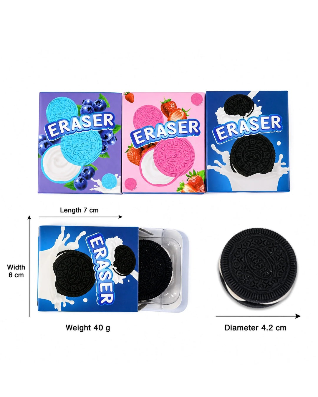 Oreo Cookie Eraser | Fun Oreo-Style Eraser