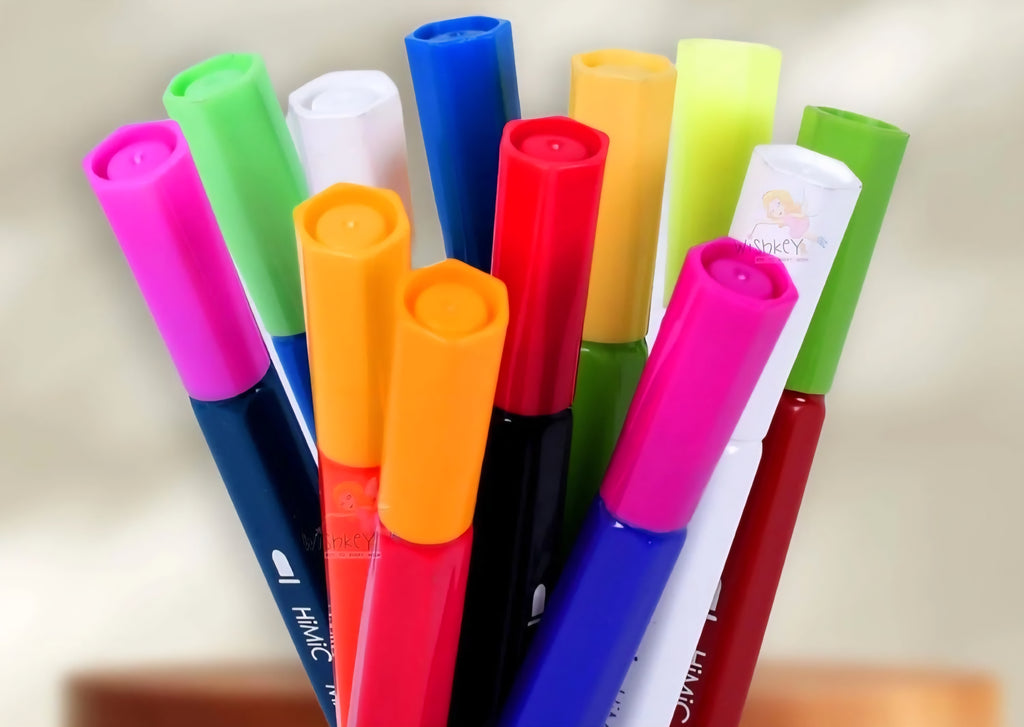 12 Color Magic Colour Changing Sketch Pen Set - Fine Tip, Smooth Flow