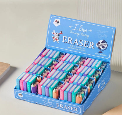 ✏️📖 Smart Start to School – Book & Pencil Erasers!